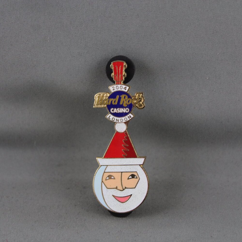 Hard Rock Cafe/Casino ( London UK) - Father Christmas Guitar Pin - 1 of 250 - Picture 3 of 3